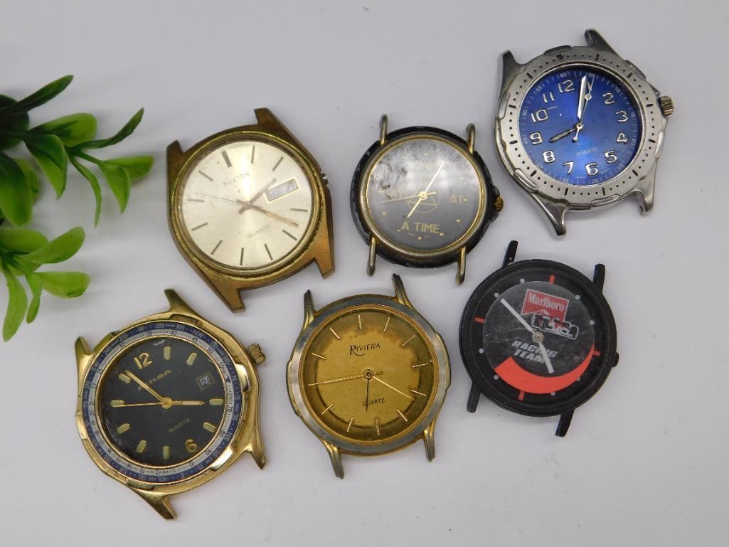Six Vintage Quartz Watch Cases (1 of 5)