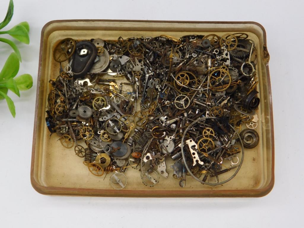 Vintage Watch Parts in Plastic Box (1 of 4)