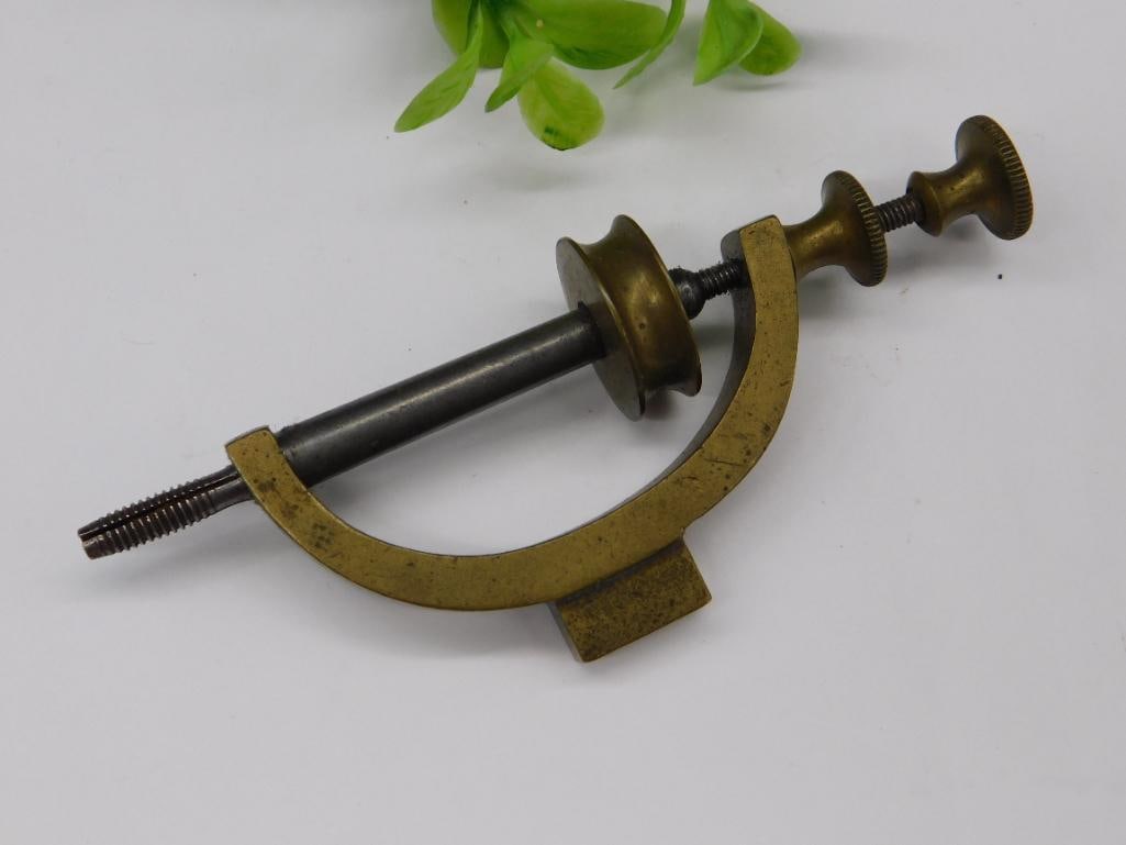 Vintage Brass and Steel Screw Clamp Tool (1 of 2)