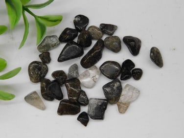 12 Grams of Black Quartz Gemstones Rock Stone Lapidary Specimen