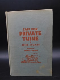 Taps for Private Tussie Book by Jesse Stuart and Illustrated by Thomas Hart Benton, 1943 Edition
