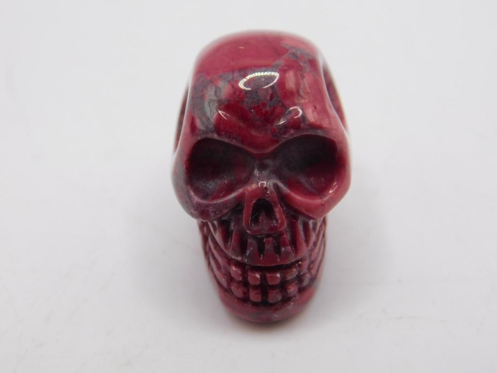 STONE SKULL ROCK STONE LAPIDARY SPECIMEN: STONE SKULL ROCK STONE LAPIDARY SPECIMEN