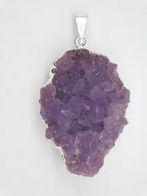 AMETHYST PENDANT ROCK STONE LAPIDARY SPECIMEN