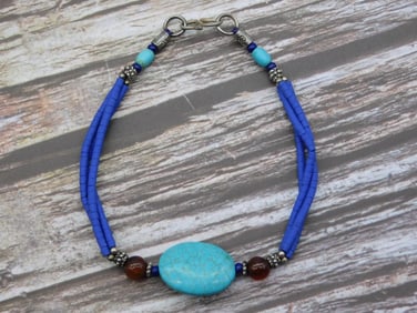 MIXED STONE BRACELET ROCK STONE LAPIDARY SPECIMEN