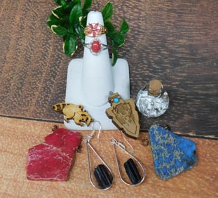 MIXED LOT ROCK STONE LAPIDARY SPECIMEN