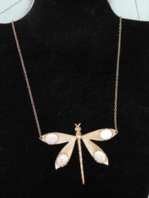 DRAGONFLY NECKLACE ROCK STONE LAPIDARY SPECIMEN