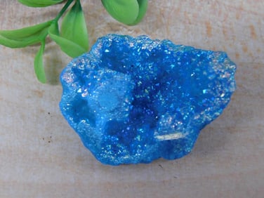 BLUE ALIEN EGG GEODE ROCK STONE LAPIDARY SPECIMEN