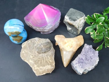 MIXED LOT ROCK STONE LAPIDARY SPECIMEN