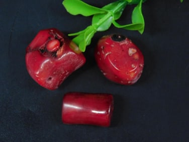 RED CORAL ROCK STONE LAPIDARY SPECIMEN