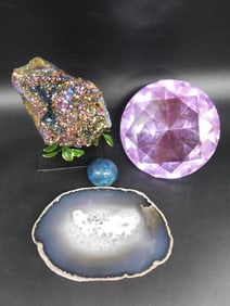 MIXED LOT ROCK STONE LAPIDARY SPECIMEN