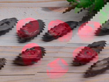 RED CORAL ROCK STONE LAPIDARY SPECIMEN