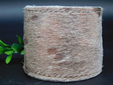 COW HIDE MONEY HOLDER CUFF BRACELET