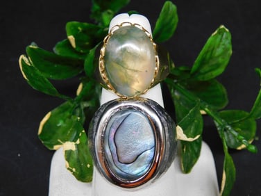 STONE RINGS ROCK STONE LAPIDARY SPECIMEN