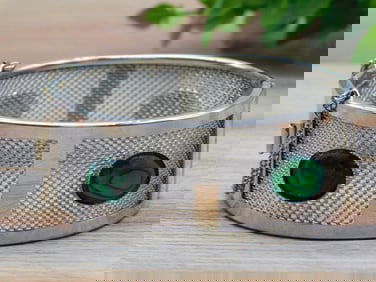 ABALONE SILVER CUFF BRACELET ROCK STONE LAPIDARY SPECIMEN