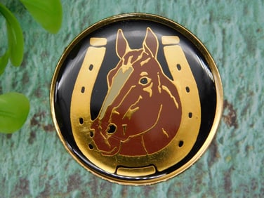 HORSE CABOCHON MEDALLION