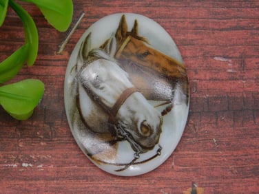 HORSE CABOCHON ROCK STONE LAPIDARY SPECIMEN