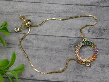 ADJUSTABLE STONE BRACELET ROCK STONE LAPIDARY SPECIMEN