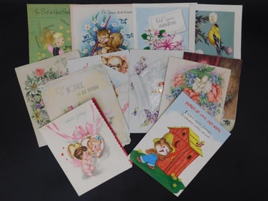 GREETING CARDS VINTAGE ANTIQUE