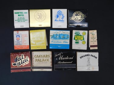 ADVERTISING MATCH BOOKS VINTAGE ANTIQUE