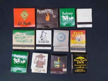 ADVERTISING MATCH BOOKS VINTAGE ANTIQUE