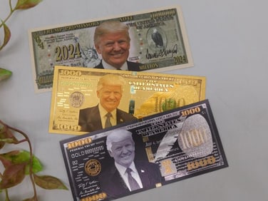 Set of 3 Commemorative Donald Trump Bills