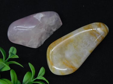 Set of Two ROCK STONE LAPIDARY SPECIMEN