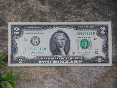 34 Consecutive $2 Bills, Series 2017A