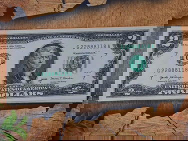 55 $2 Federal Reserve Note Sequential Set