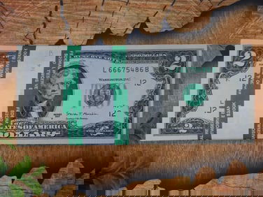 100 $2 Notes With $200 Reserve Bank Wrapping