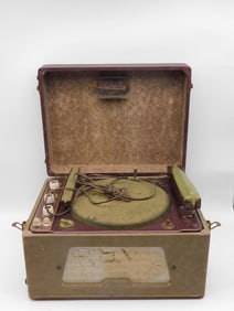 Vintage Portable Record Player in Case