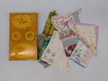 Vintage Floral Handkerchiefs and Sachets