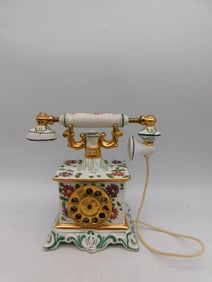Vintage 1969 Cesare Hand-Painted French Telephone