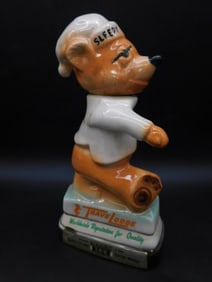 Vintage Travelodge Sleepy Bear Whiskey Decanter