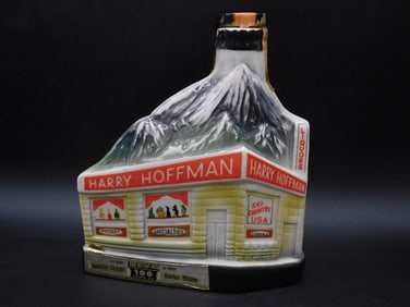 Harry Hoffman Beam Decanter, Ski-Themed, 100 Months Old