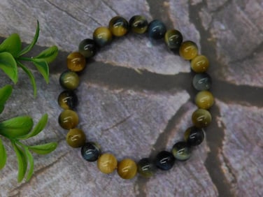 Bead Stretch Bracelet Rock Stone Lapidary Specimen