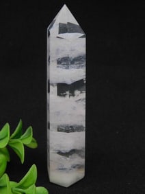 Obelisk Tower With Black and White Banded Pattern