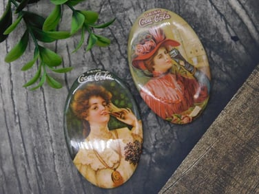 Vintage Coca-Cola Advertising Pocket Mirrors