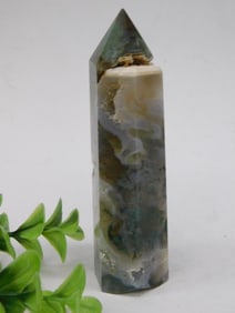Agate Obelisk Rock Stone Lapidary Specimen