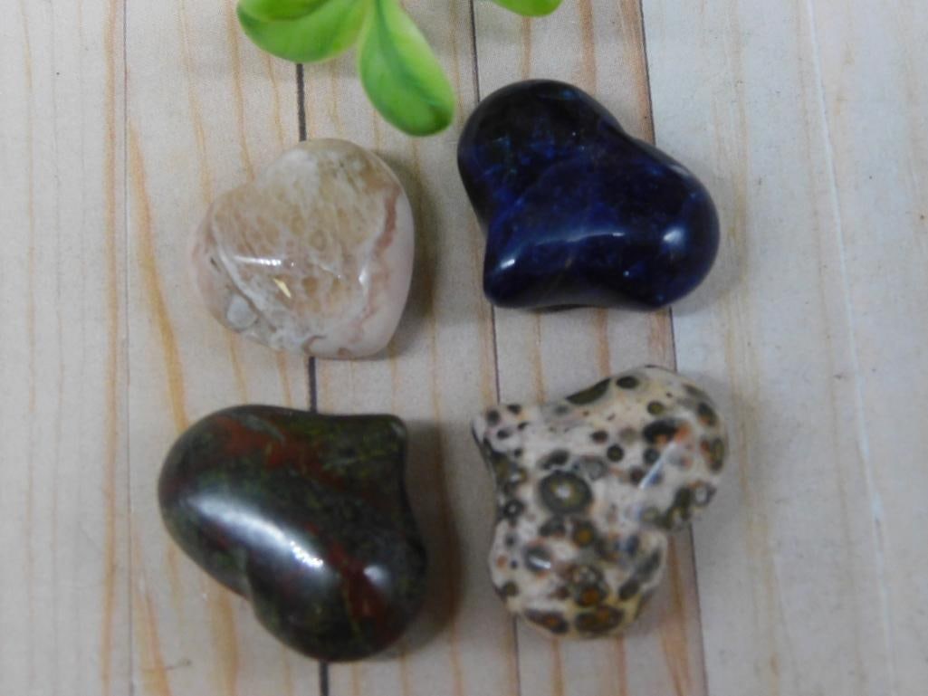 STONE HEARTS ROCK STONE LAPIDARY SPECIMEN