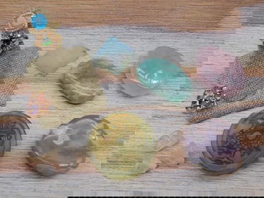 MIXED LOT ROCK STONE LAPIDARY SPECIMEN