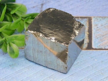 NATURAL FORMATION SPANISH PYRITE CUBE ROCK STONE LAPIDARY SPECIMEN