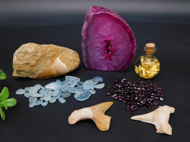 MIXED LOT ROCK STONE LAPIDARY SPECIMEN