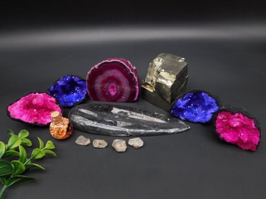 MIXED LOT ROCK STONE LAPIDARY SPECIMEN