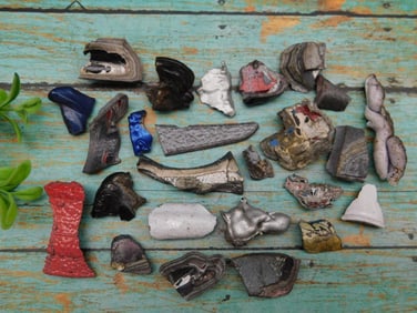 FORDITE MOTOR CITY AGATE ROCK STONE LAPIDARY SPECIMEN