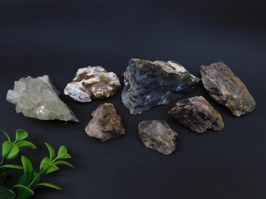 MIXED ROUGH LOT ROCK STONE LAPIDARY SPECIMEN