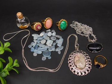 MIXED LOT ROCK STONE LAPIDARY SPECIMEN