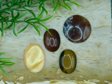 MIXED CABOCHON LOT ROCK STONE LAPIDARY SPECIMEN