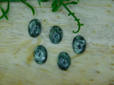 SERAPHINITE CABOCHONS ROCK STONE LAPIDARY SPECIMEN