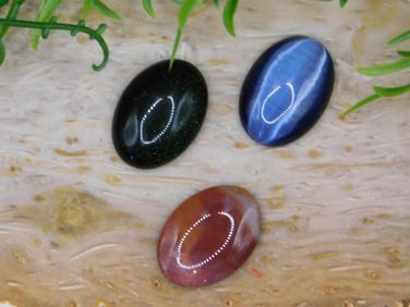 MIXED CABOCHON LOT ROCK STONE LAPIDARY SPECIMEN