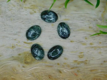 SERAPHINITE CABOCHONS ROCK STONE LAPIDARY SPECIMEN